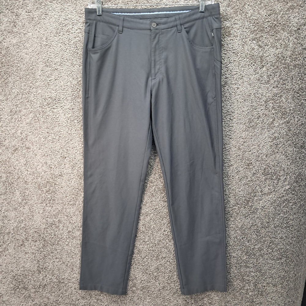 Ping SensorCool Mens 36x33 Performance Golf Pants Grey Straight Leg 7851